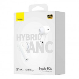 Earphones TWS Baseus Bowie M2s (white)