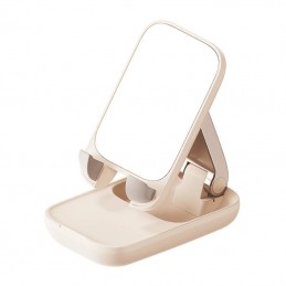 Folding Phone Stand Baseus with mirror (baby pink)