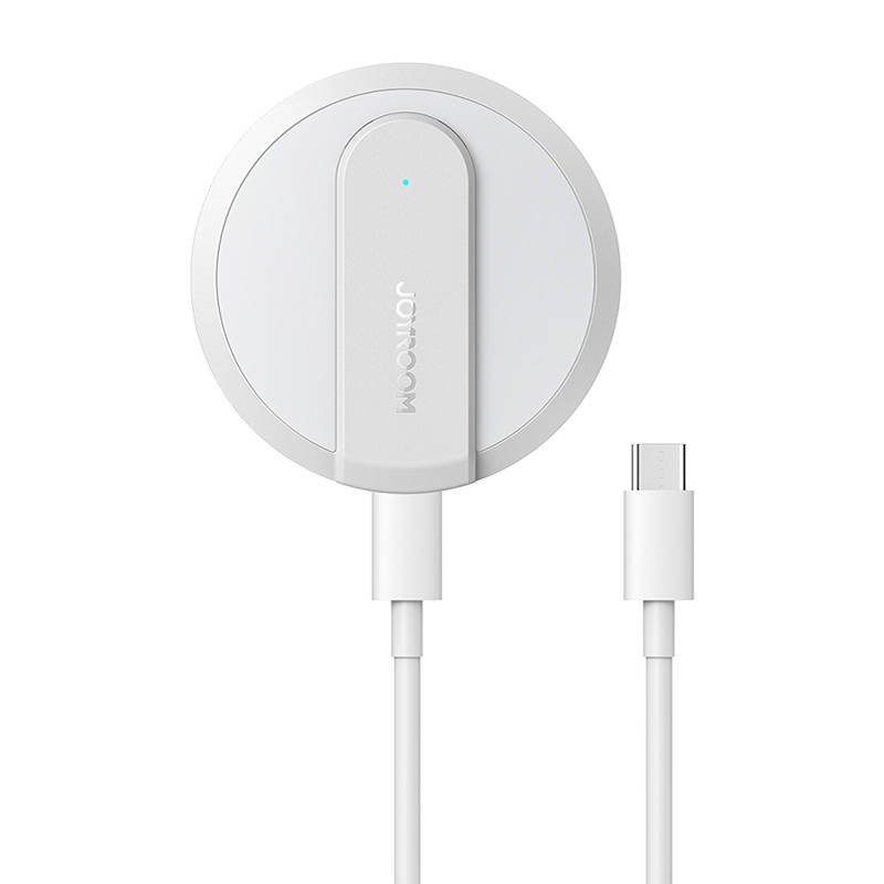 Joyroom JR-A28 ultra-thin magnetic induction charger, 15W (white)