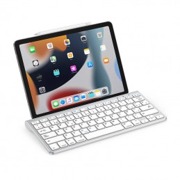 Wireless iPad keyboard Omoton KB088 with tablet holder (silver)