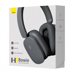 Wireless headphones Baseus Bowie H1 Bluetooth 5.2, ANC (gray)