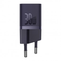 Mini wall charger Baseus GaN5 30W (purple)