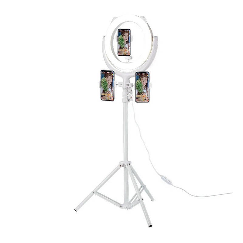 Selfie Holder with Ring LED Light (white)