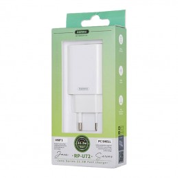 Wall charger Remax, RP-U72, USB, 22.5W (white)