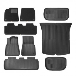 9-Piece Floor Mat for Tesla Baseus T-Space Series (black velvet)