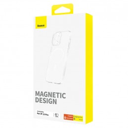 Magnetic Phone Case for iP 13 PRO Baseus OS-Lucent Series (Clear)