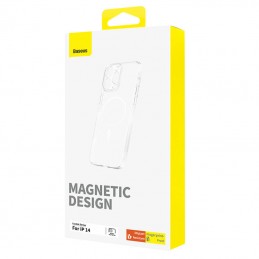 Magnetic Phone Case for iP 14 Baseus OS-Lucent Series (Clear)