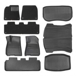 9-Piece Floor Mat for Tesla Baseus T-Space Series (velvet black)