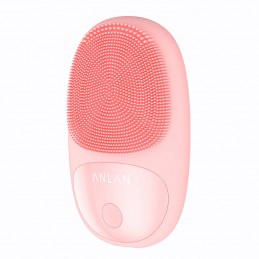 Mini Silicone Electric Sonic Facial Brush with magnetic charging ANLAN 01-AJMY21-04A (pink)