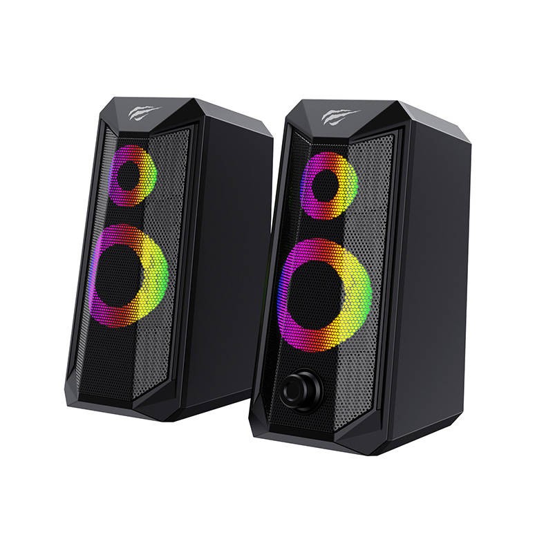 Computer speakers HAVIT SK202 2.0 RGB (black)