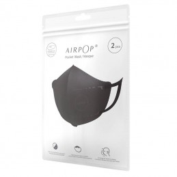 Face Mask AirPOP Pocket 2pcs (Black)