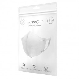 Face Mask AirPOP Pocket 4pcs (White)