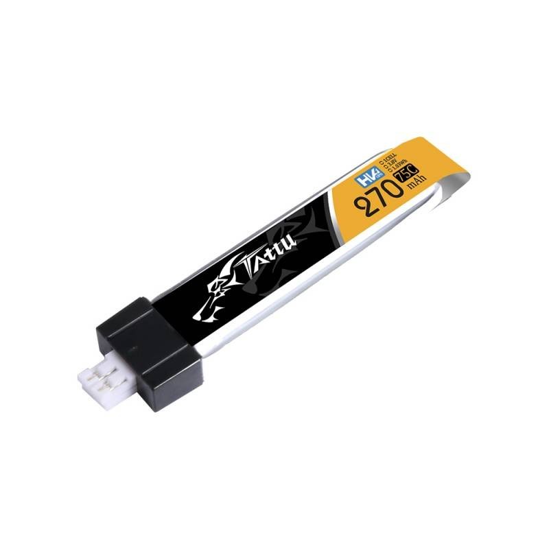 Battery Tattu LiPo 270mAh 3.8V 75C 1S1P JST-PHR 2.0 (5pcs)