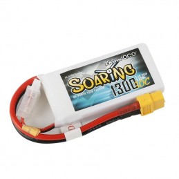 Gens Ace Soaring 1300mAh 7.4V 30C 2S1P XT60 battery