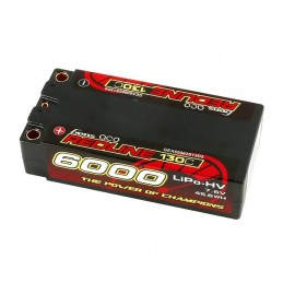 Gens Ace Redline 6000mAh 7.6V 130C 2S2P HardCase HV Shorty Battery