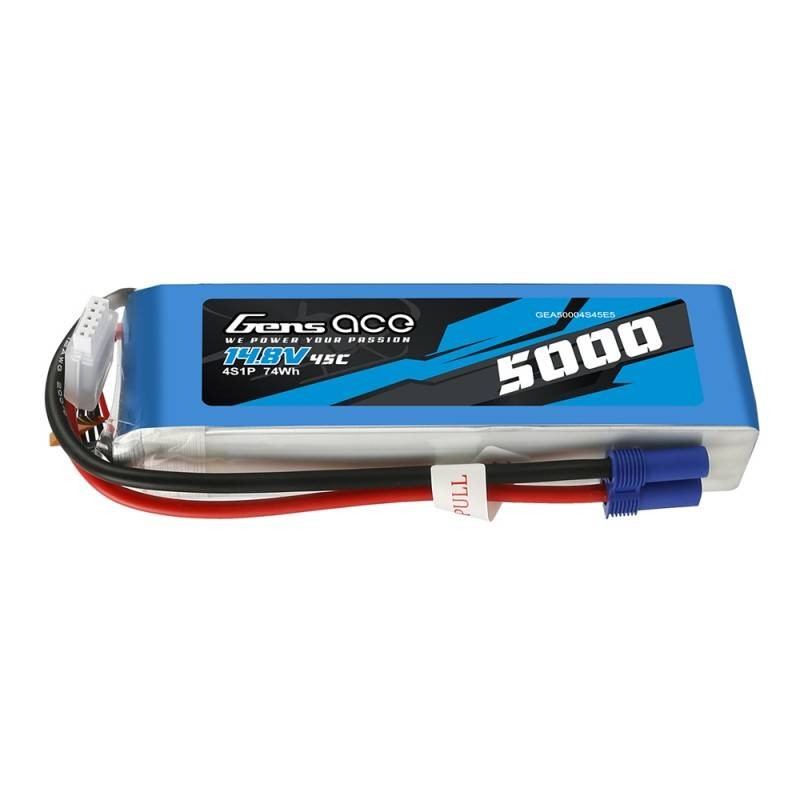 Gens Ace 5000mAh 14.8V 45C 4S1P battery