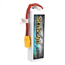 Lipo Battery Pack with XT90 plug Gens Ace Soaring 4000mAh 11.1V 30C 3S1P