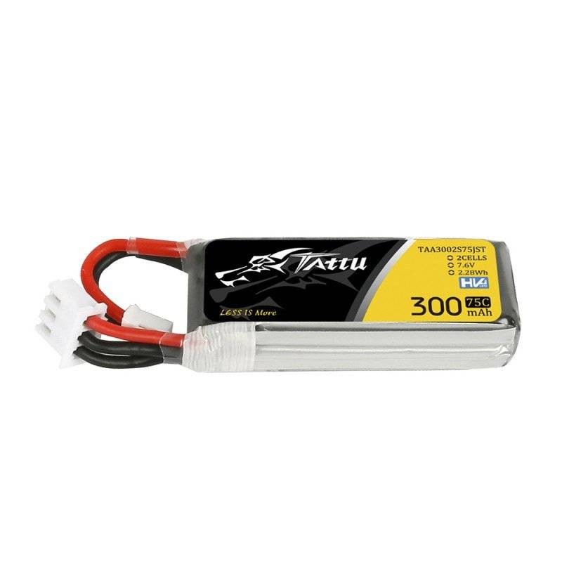 Battery  Tattu 300mAh 7.6V 75C 2S