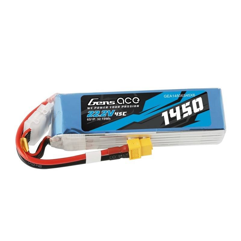 Battery Gens Ace 1450mAh 22.2V 45C 6S1P