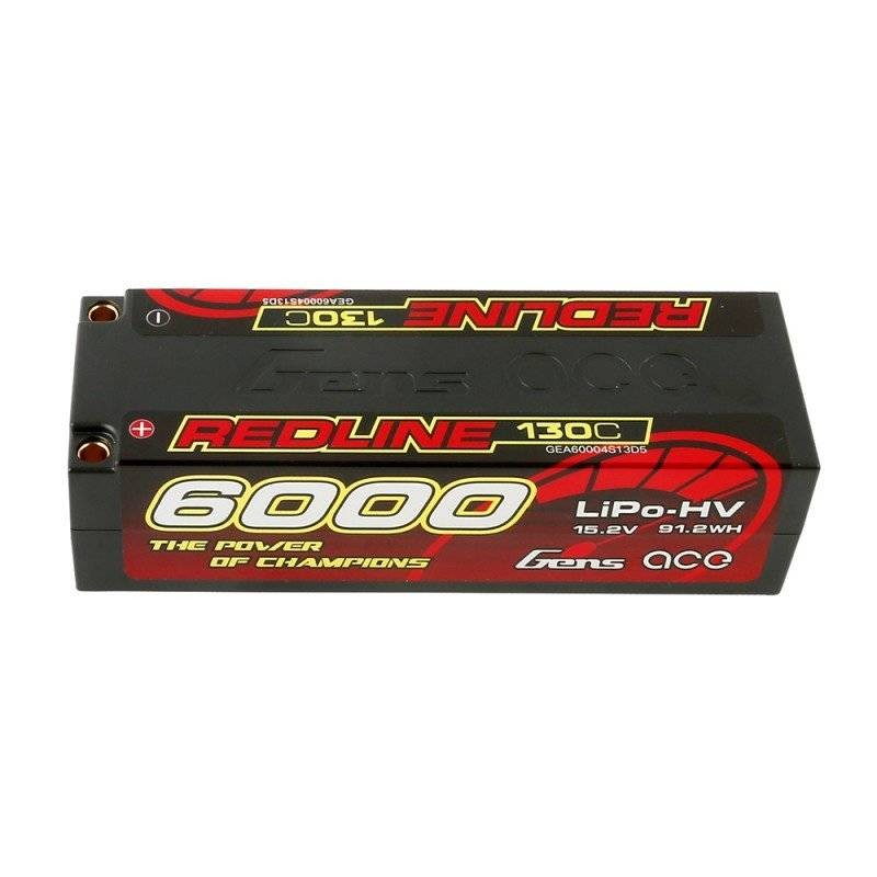 Battery Gens Ace Redline 6000mAh 15,2V 130C 4S1P HardCase HV LiPo