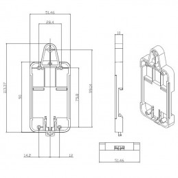 DIN Rail mounting bracket Sonoff DR