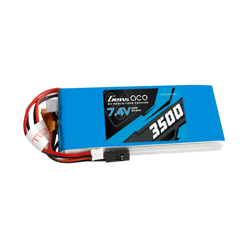 Battery LiPo Gens Ace 3500mAh 7,4V 1C 2S1P RX/TX