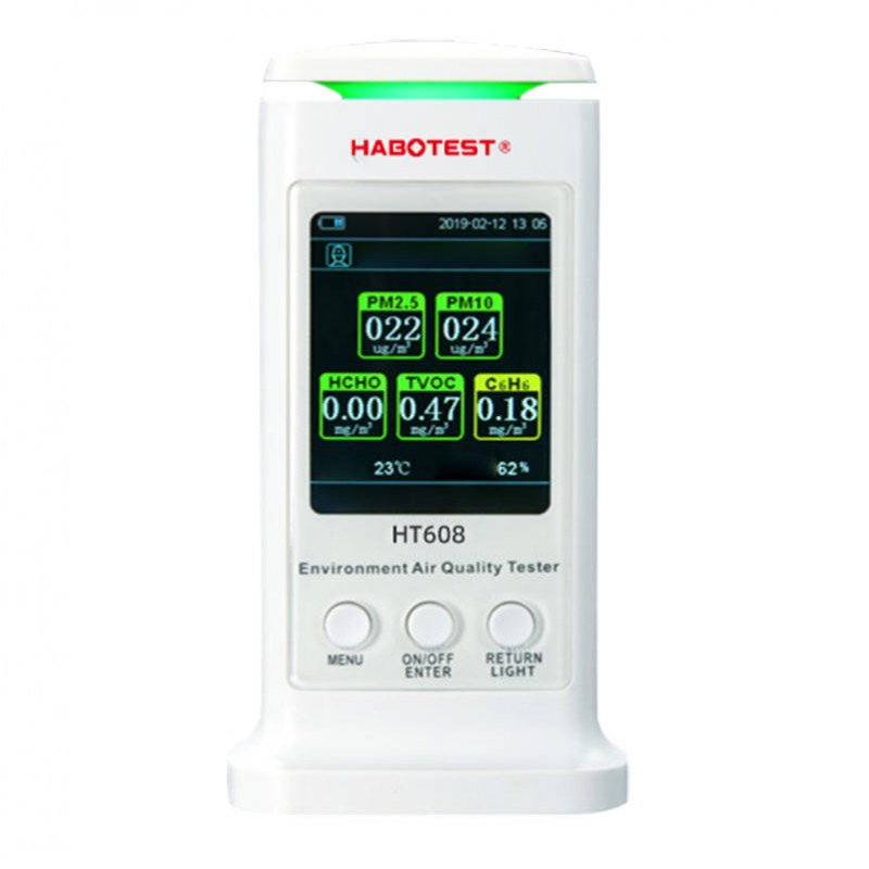 Intelligent air quality detector  Habotest HT608, PM 2.5, PM10, benzene