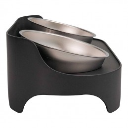 Bowls for dogs and cats Paw In Hand (Black)