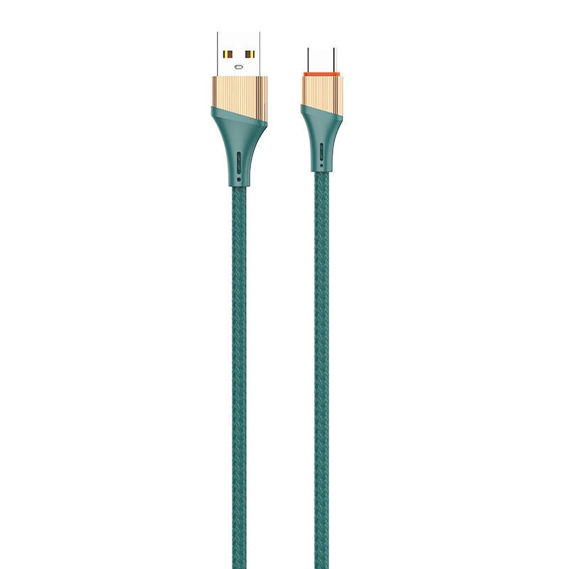 USB to USB-C cable LDNIO LS632, 30W, 2m (green)