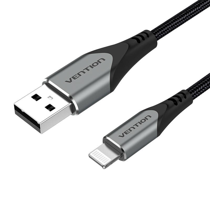 USB 2.0 cable to Lightning, Vention LABHF, 1m (Gray)