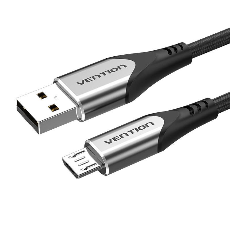 USB 2.0 cable to Micro-B USB Vention COAHF 1m (Gray)