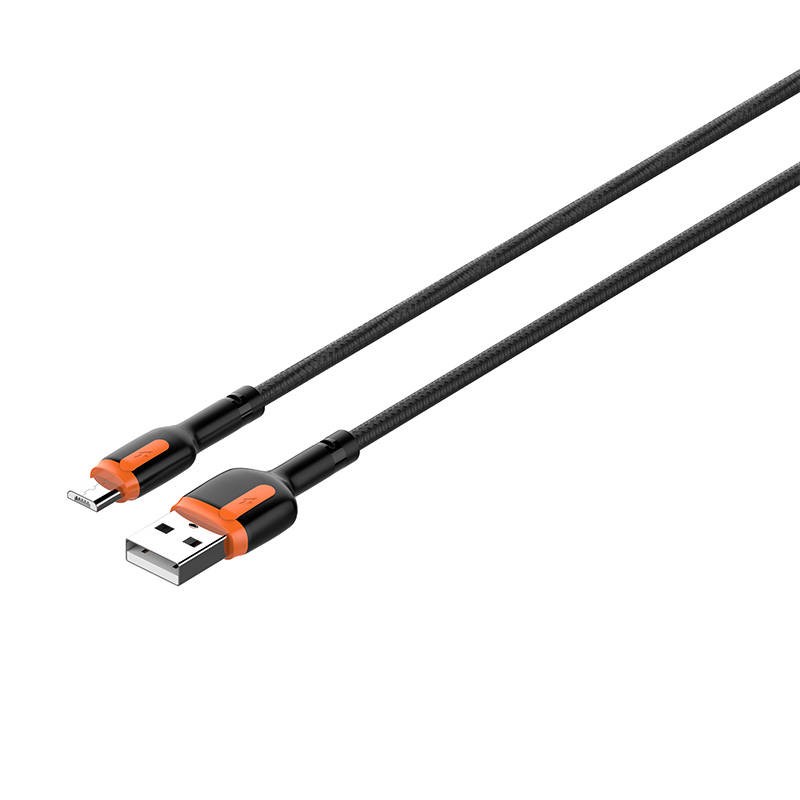 LDNIO LS532 USB - Micro USB 2m Cable (Grey-Orange)