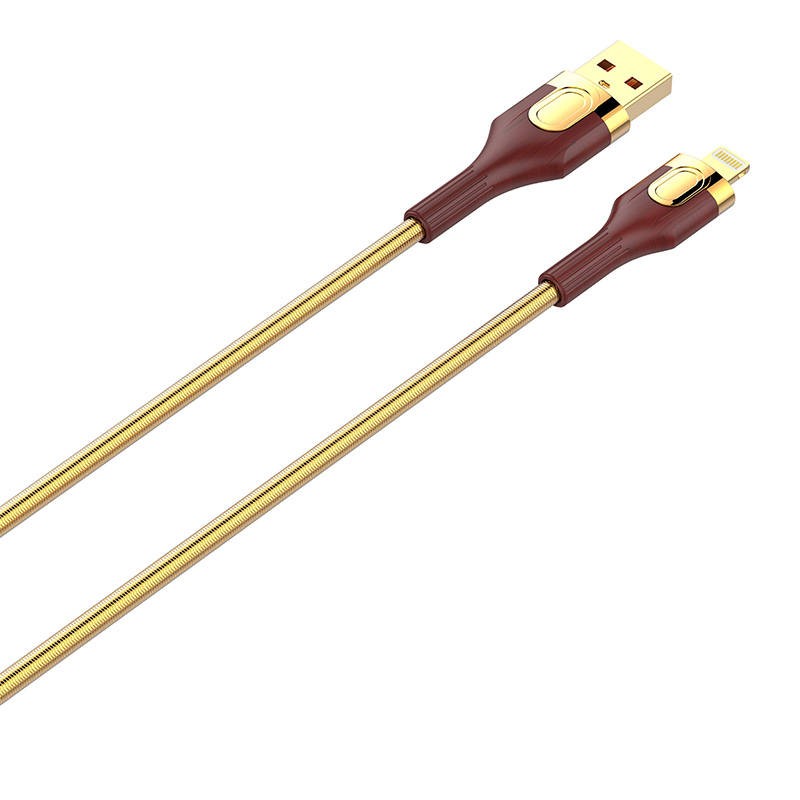 LDNIO LS681, USB - Lightning, 1m, 30W Cable (Gold)