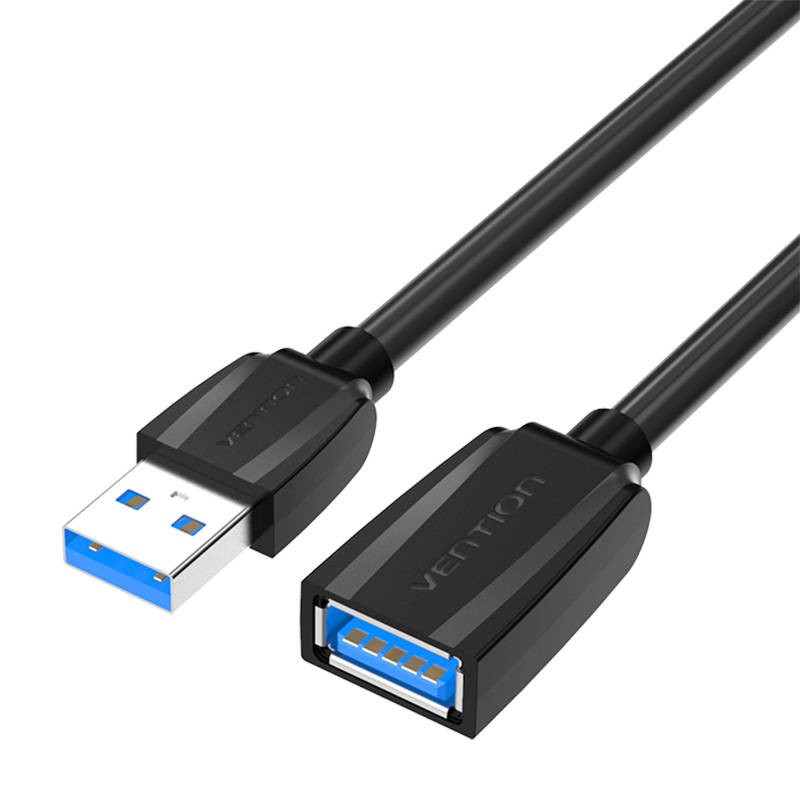 Extension Cable USB 3.0, male USB to female USB, Vention 1.5m (Black)