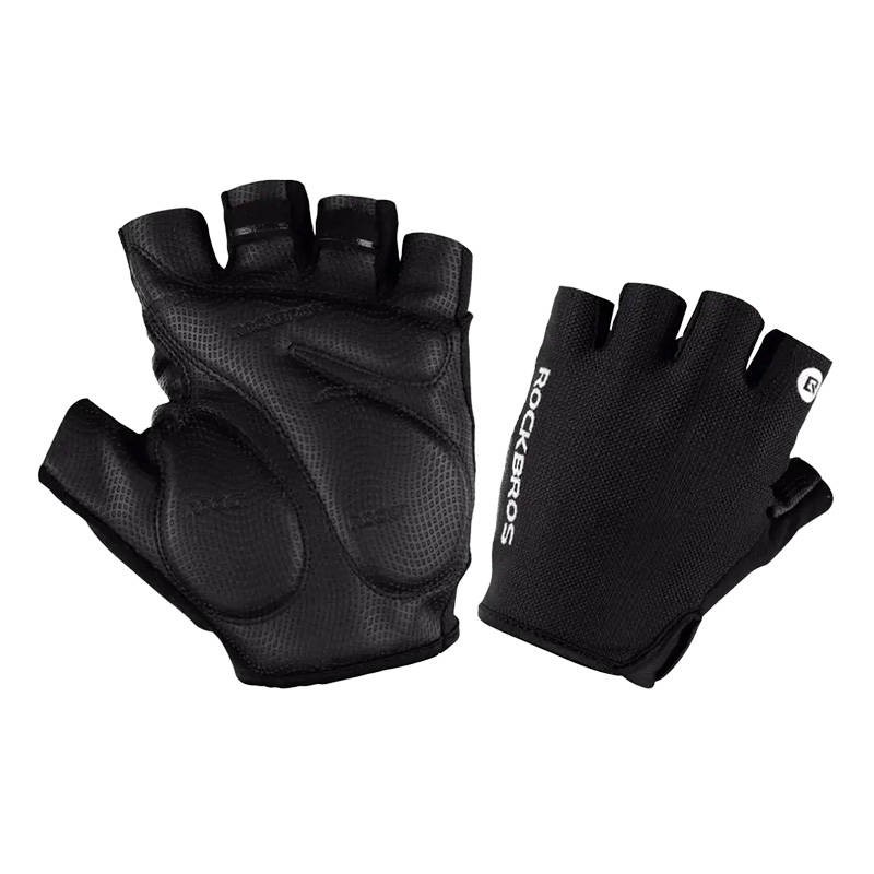 Bicycle half finger gloves Rockbros size: S S106BK (black)