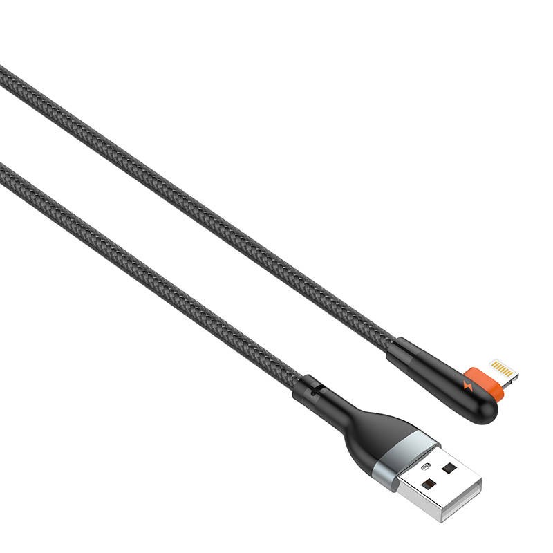 Cable USB to Lightning LDNIO LS562, 2.4A, 2m (black)