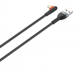 Cable USB to Lightning LDNIO LS562, 2.4A, 2m (black)