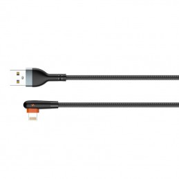 Cable USB to Lightning LDNIO LS562, 2.4A, 2m (black)