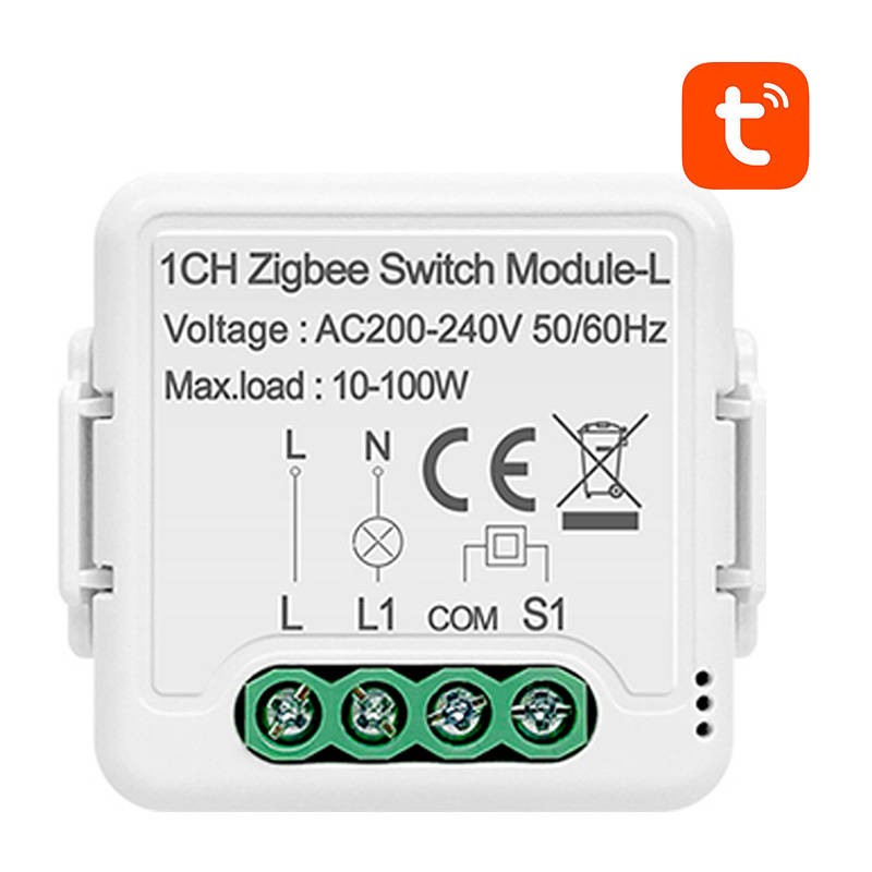 Smart Switch Module ZigBee Avatto N-LZWSM01-1 No Neutral TUYA