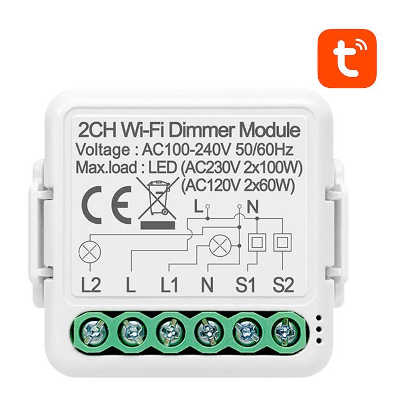 Smart Dimmer Switch Module WiFi Avatto N-DMS01-2 TUYA