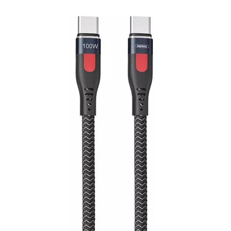 Cable USB-C do USB-C Remax Lesu Pro, 1m, 100W (black)