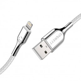 Cable Lightning to USB Cygnett Armoured 2.4A 12W 0,1m (white)