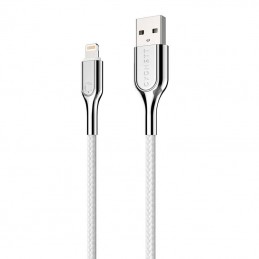 Cable Lightning to USB Cygnett Armoured 2.4A 12W 0,1m (white)