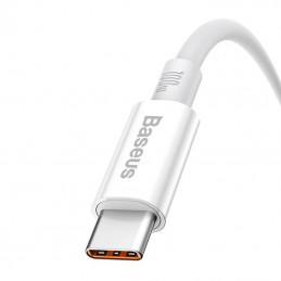 Cable USB do USB-C Baseus Superior 100W 0.25m (white)