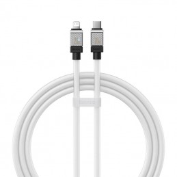 Fast Charging cable Baseus USB-C to Coolplay Series 1m, 20W (white)