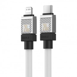 Fast Charging cable Baseus USB-C to Coolplay Series 1m, 20W (white)