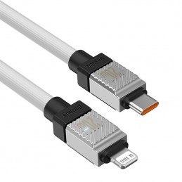 Fast Charging cable Baseus USB-C to Coolplay Series 1m, 20W (white)