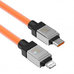 Fast Charging cable Baseus USB-C to Coolplay Series 1m, 20W (orange)