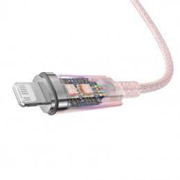 Fast Charging cable Baseus USB-A to Lightning Explorer Series 2m 20W (pink)