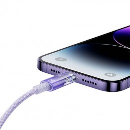 Fast Charging cable Baseus USB-A to Lightning  Explorer Series 2m, 2.4A (purple)